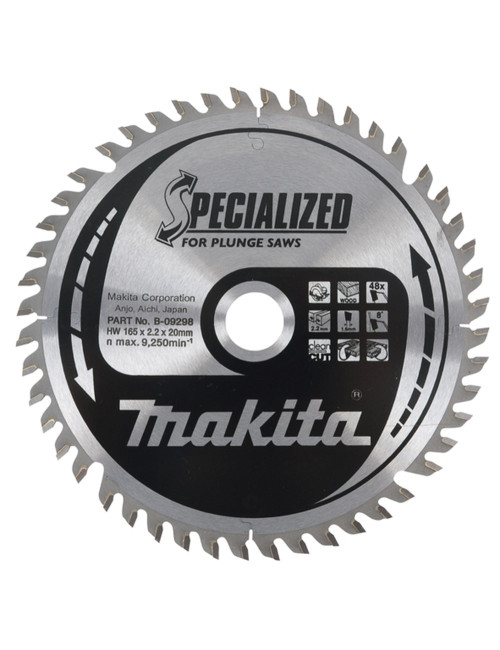 TARCZA TNĄCA 165 x 2,2 x 20mm 48-ZĘBÓW, DO ZAGŁĘBIARKI SP6000