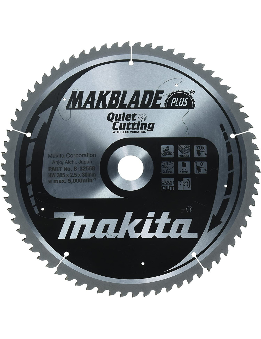 MAKITA PIŁA TARCZOWA  305x30x70z MAKBLADE PLUS DREWNO