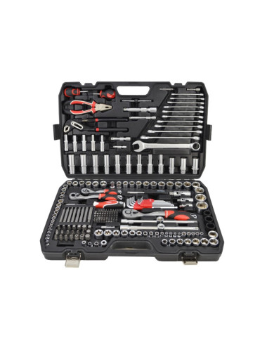 AWTOOLS ZESTAW KLUCZY  225el  1/2"/3/8"/1/4" BLACK LINE