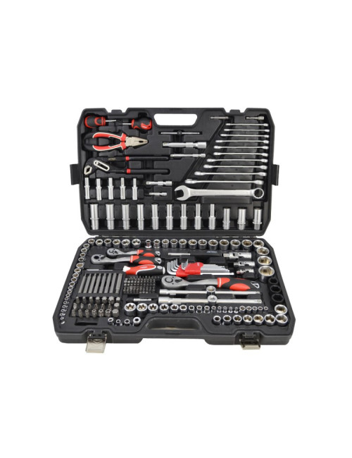 AWTOOLS ZESTAW KLUCZY  225el  1/2"/3/8"/1/4" BLACK LINE