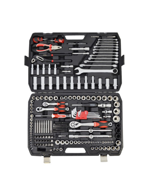 AWTOOLS ZESTAW KLUCZY  225el  1/2"/3/8"/1/4" BLACK LINE