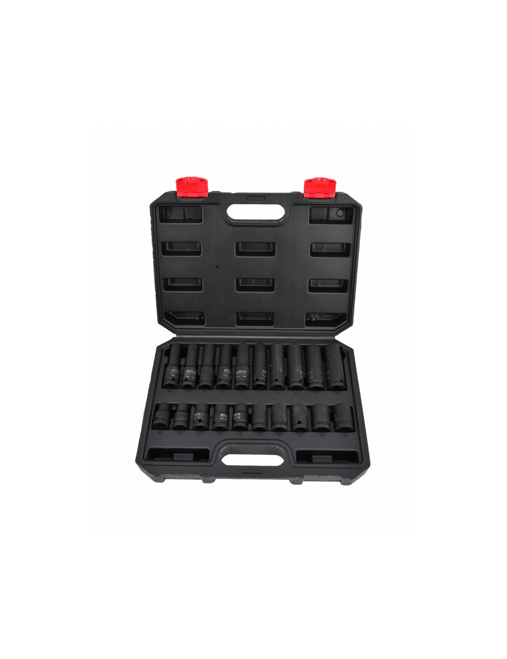 AWTOOLS  ZESTAW NASADEK UDAROWYCH KRÓTKICH I DŁUGICH 1/2" 20cz. BLACK LINE