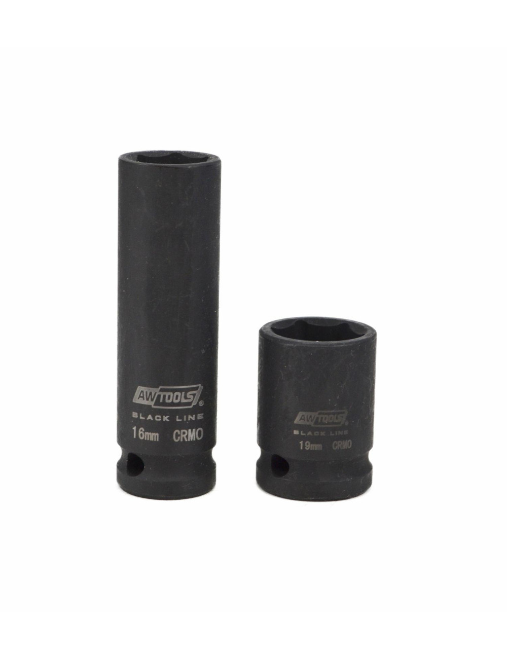 AWTOOLS  ZESTAW NASADEK UDAROWYCH KRÓTKICH I DŁUGICH 1/2" 20cz. BLACK LINE
