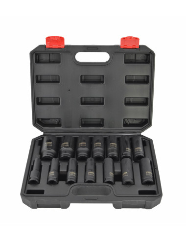 AWTOOLS ZESTAW NASADEK UDAROWYCH 1/2" 14cz. BLACK LINE