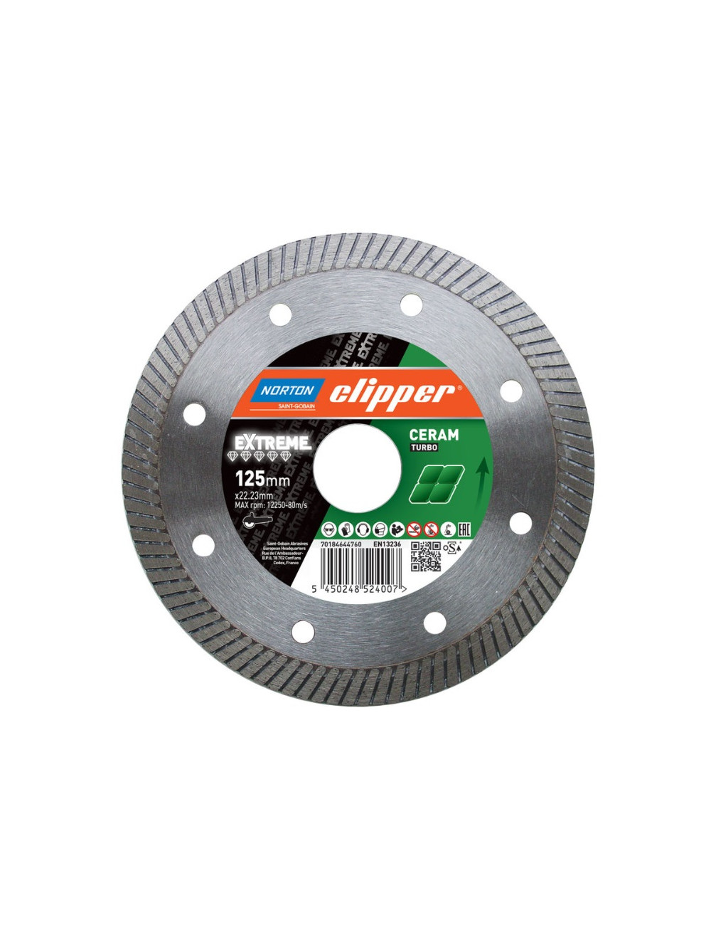 NORTON TARCZA D.TURBO 125mm CLIPPER EXTREME CERAM