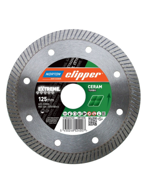 NORTON TARCZA D.TURBO 125mm CLIPPER EXTREME CERAM