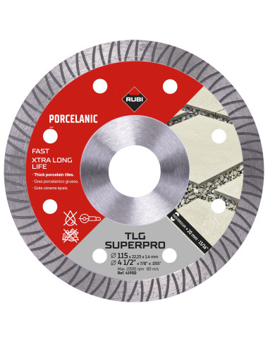 RUBI TARCZA DIAMENTOWA TLG 125 SUPERPRO DO CERAMIKI I KAMIENIA