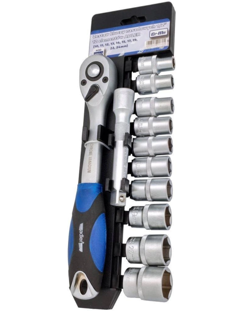 ADLER ZESTAW KLUCZY NASADOWYCH 1/2"-12 ELEMENTÓW