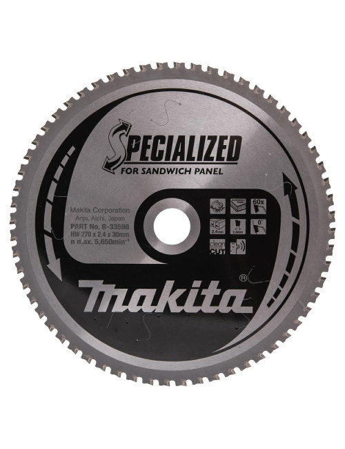 MAKITA PIŁA TARCZOWA  270x30x60z SPECJALIZED PŁYTY WARSTWOWE