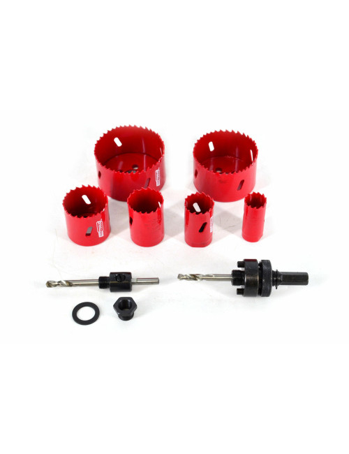 AWTOOLS KOMPLET OTWORNIC BIMETALOWYCH 8 elem. 22-73mm