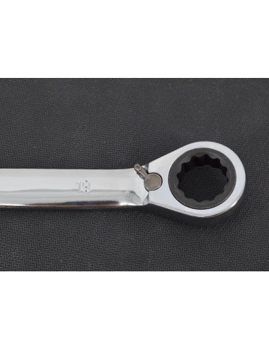 AWTOOLS KLUCZE PŁASKO-OCZKOWE Z GRZECHOTKĄ KOMPLET 8 szt. 8-22mm