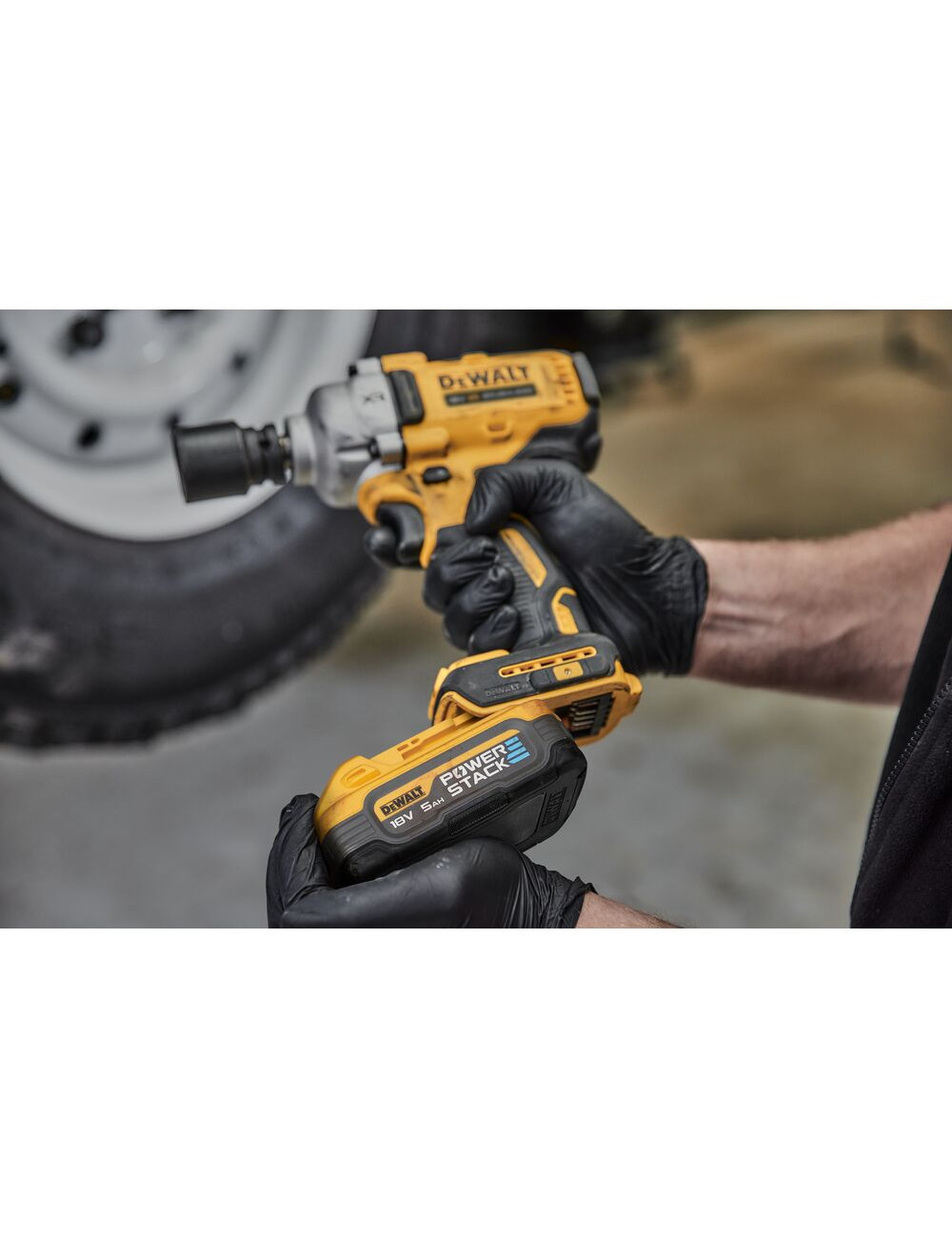 "DEWALT KLUCZ UDAROWY 1/2"" 18V DCF891H2T 812Nm 2x5,0Ah POWERSTACK 4-BIEGI TSTAK PIERŚCIEŃ ZABEZPIEC