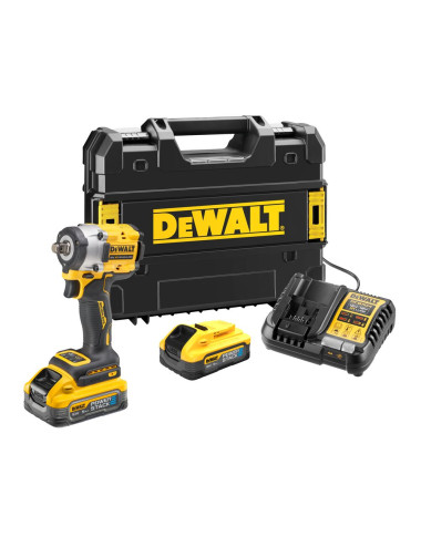 DEWALT KLUCZ UDAROWY 1/2" 18V DCF921P2T 406Nm 2x5,0Ah POWERSTACK TSTAK PIERŚCIEŃ