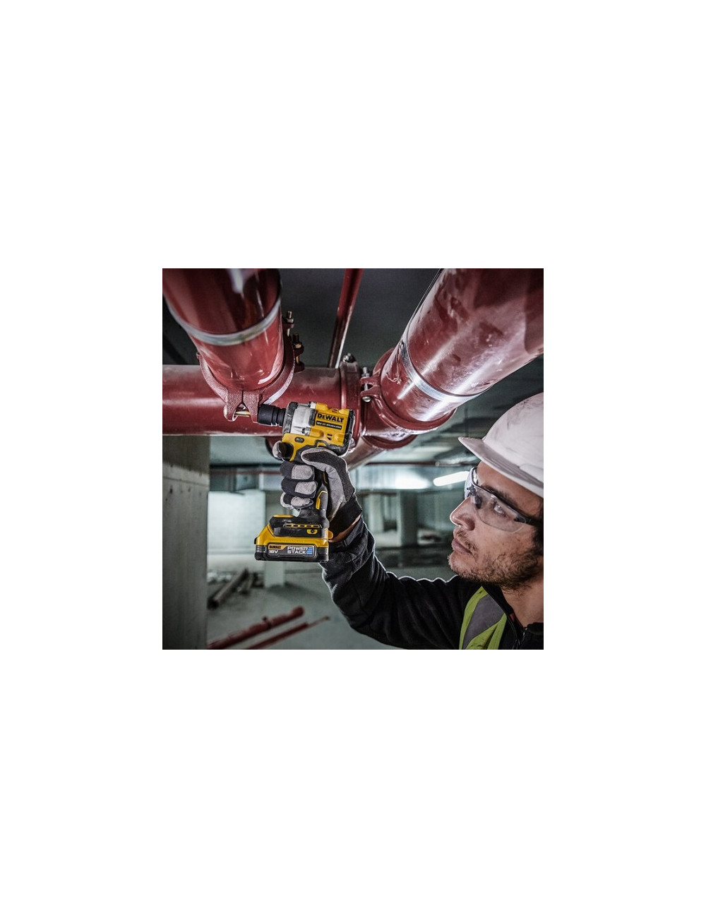 DEWALT KLUCZ UDAROWY 1/2" 18V DCF921P2T 406Nm 2x5,0Ah POWERSTACK TSTAK PIERŚCIEŃ