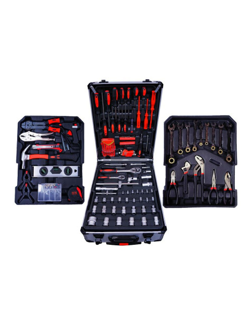 SILVER ZESTAW KLUCZY  419el. W WALIZCE NA KÓŁKACH CZARNEJ PROF