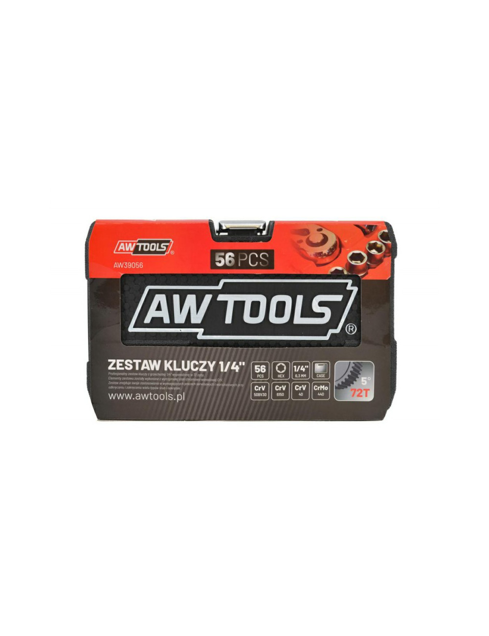 AWTOOLS ZESTAW KLUCZY     1/4" 56el