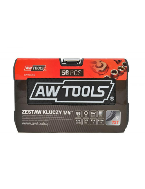AWTOOLS ZESTAW KLUCZY     1/4" 56el