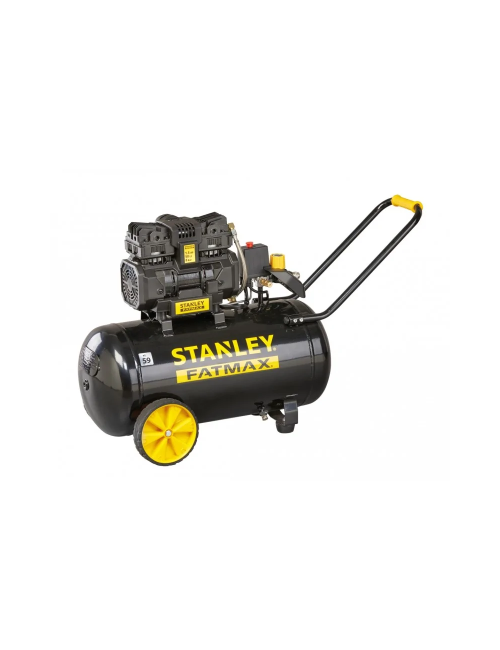 STANLEY SPRĘŻARKA BEZOLEJ.50L/1,5KM/8BR 160l/min. WYCISZONA FATMAX