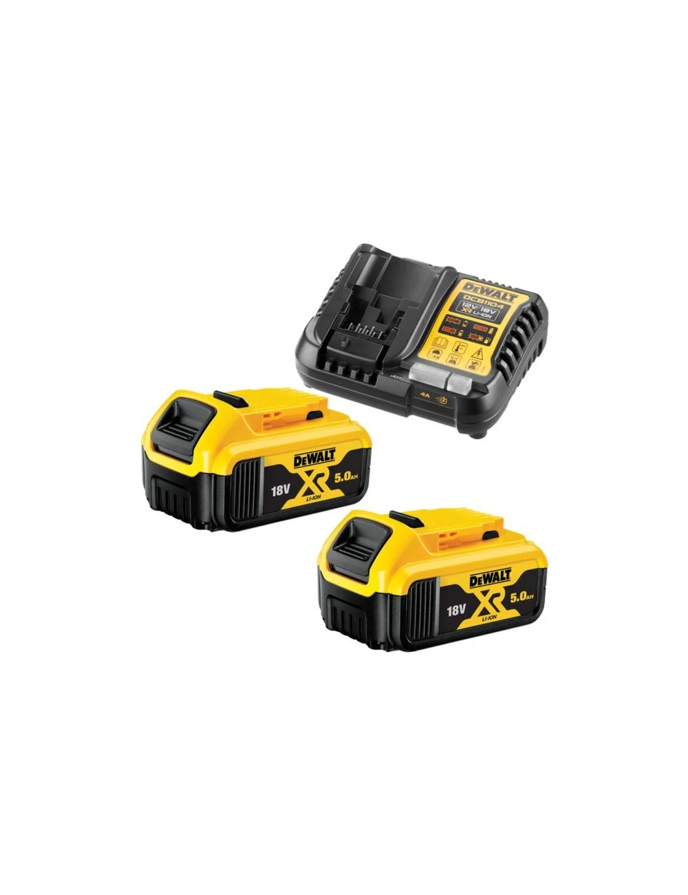 DEWALT ŁADOWARKA DCB1104 +2x5,0Ah DCB1104P2