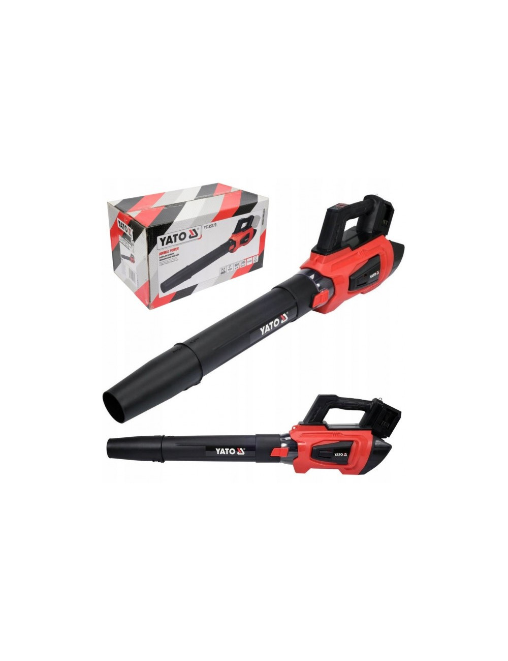 YATO DMUCHAWA DO LIŚCI ODKURZACZ 36V AKUMULATOROWA 2x18V BEZSZCZOTKOWA
