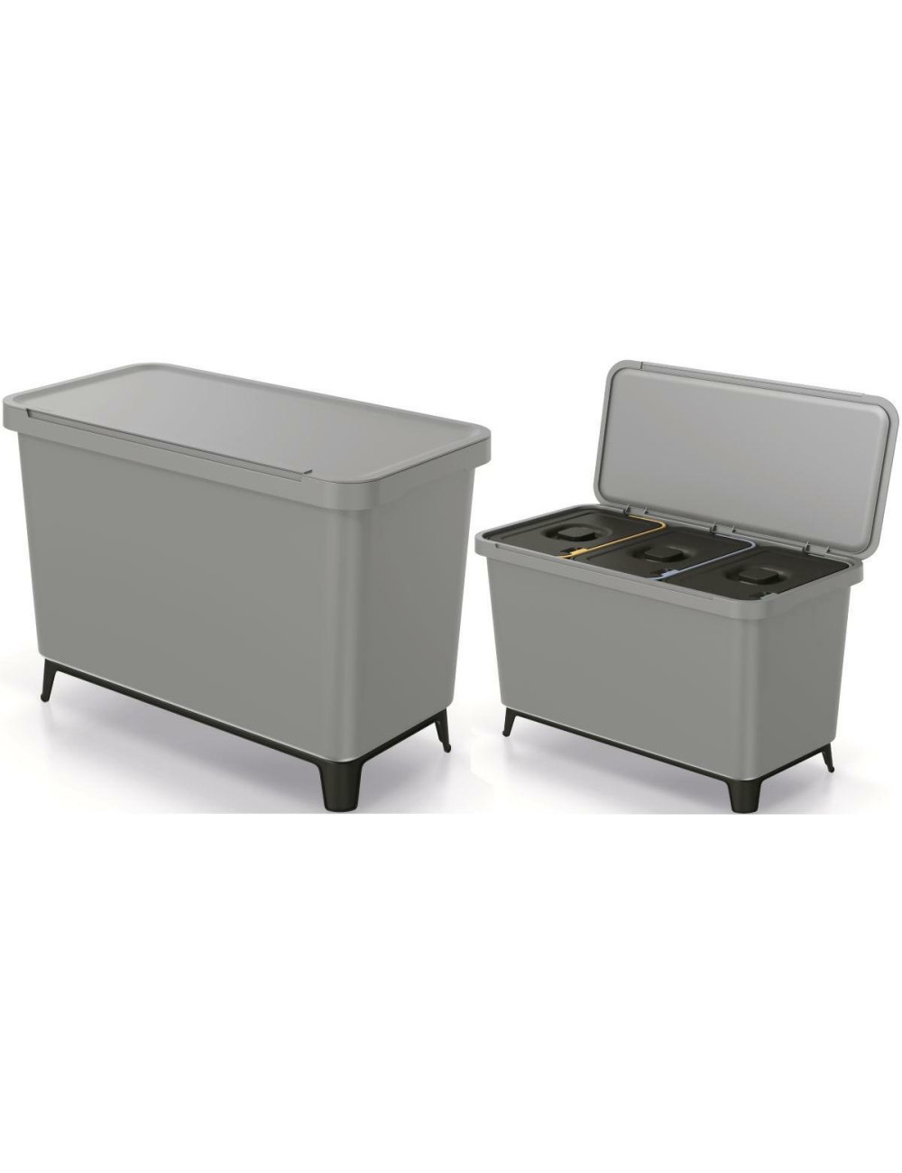 KEDEN KOSZ NA ŚMIECI SYSTEMA 3x10L - SMOOTH GRAY