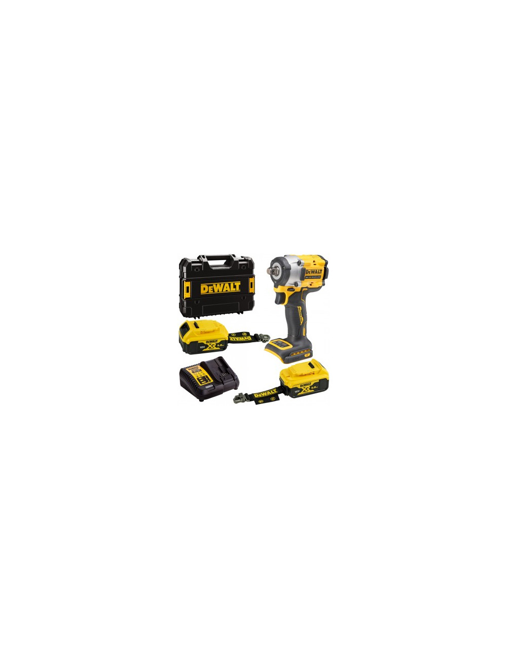 DEWALT KLUCZ UDAROWY 1/2" 18V DCF921P2T 406Nm 2x5,0Ah TSTAK PIERŚCIEŃ LANYARD READY