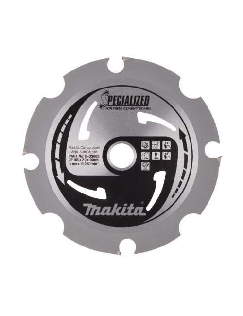 MAKITA PIŁA TARCZOWA  165x20x4z SPECJALIZED PŁYTY WŁÓKNOWO-CEMENTOWE