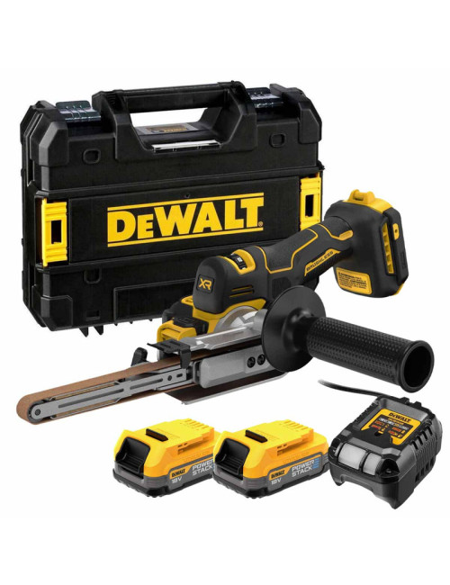 DEWALT PILNIK TAŚMOWY 18V DCM200E2T 2x1,7Ah POWERSTACK TSTAK