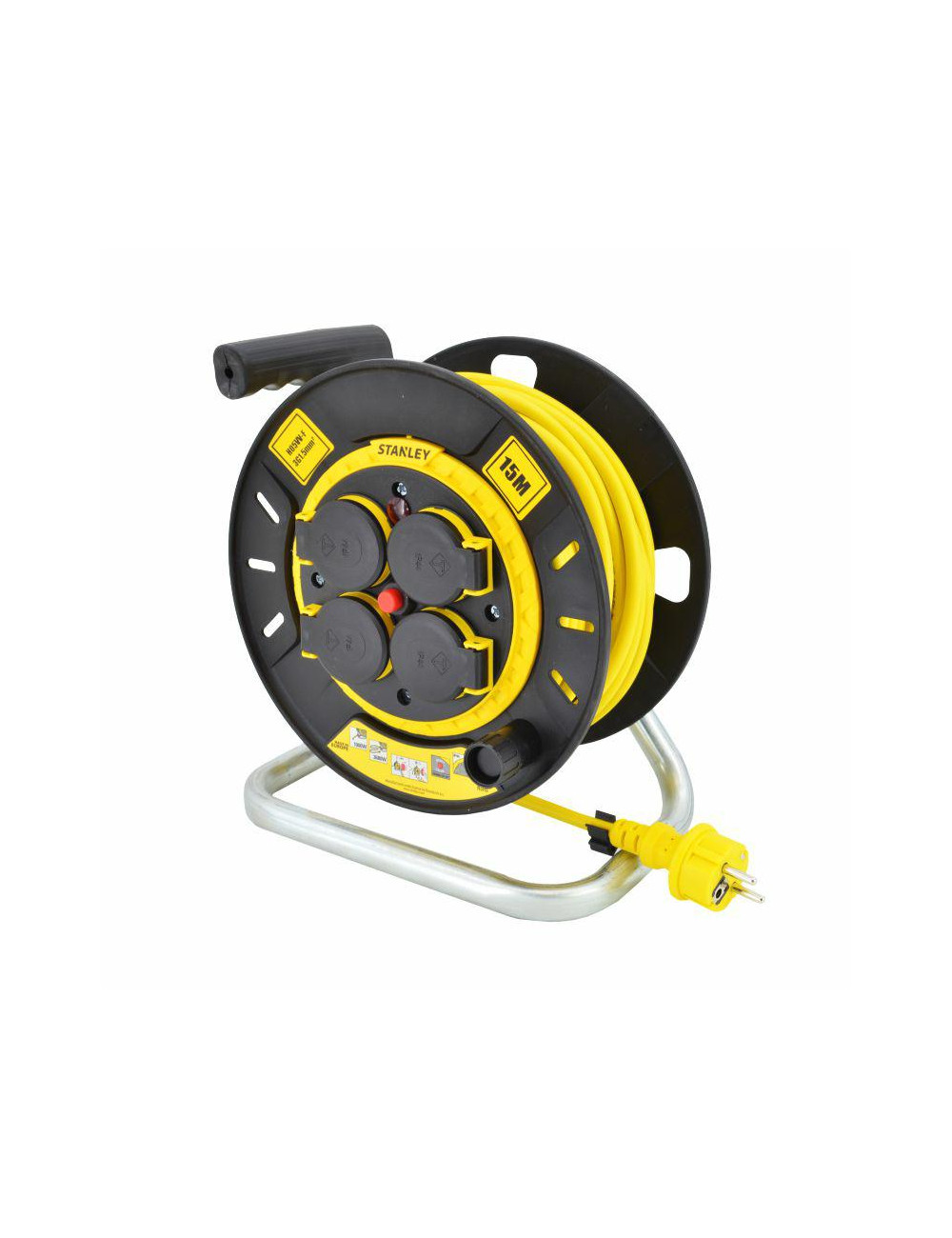 STANLEY PRZEDŁUŻACZ BĘBNOWY  15m  3x1,5mm 16A IP20