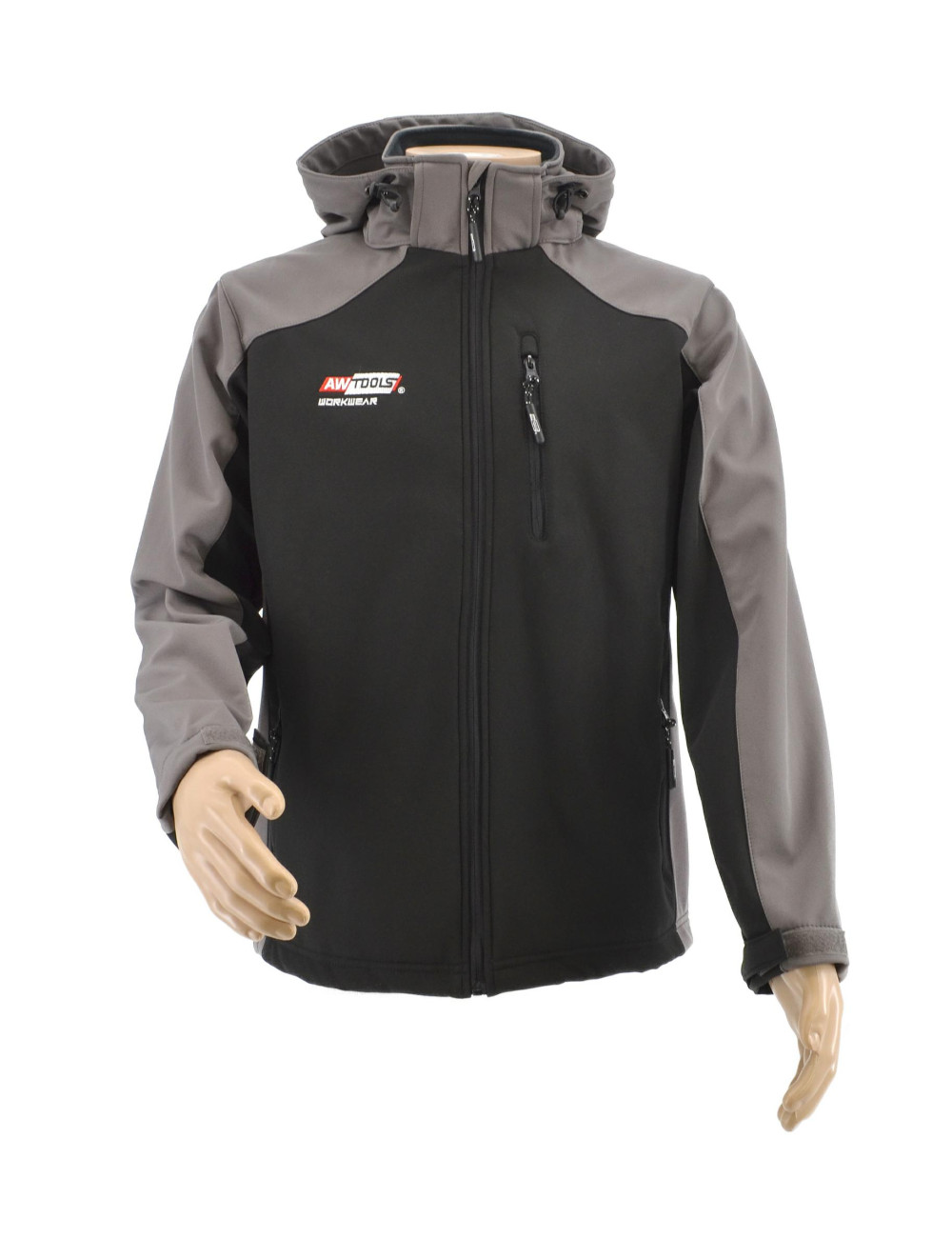 AWTOOLS KURTKA SOFTSHELL BLUZA T4/ SZARO-CZARNA/ XL