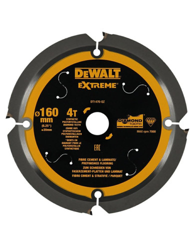 DEWALT PIŁA TARCZ.160x20mmx4z Fibre Cement