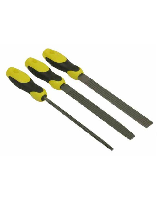 STANLEY TARNIKI ZDZIERAKI 200mm KOMPLET 3szt. (PŁASKI, PÓŁOKRĄGŁY, OKRĄGŁY)