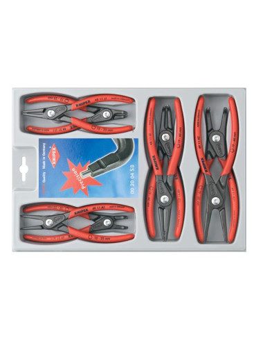 KNIPEX SZCZYPCE DO PIERŚCIENI ZACISKOWYCH SEGERA KOMPLET 8 elem.