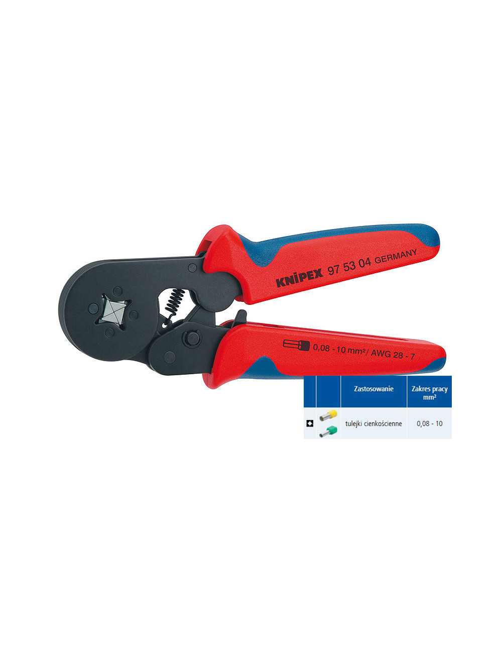 KNIPEX SZCZYPCE DO ZACISKANIA TULEJEK