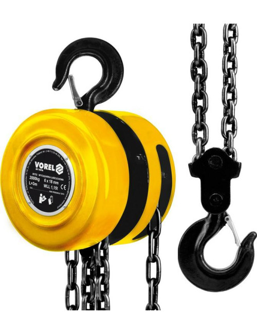 VOREL PRZYCIĄGARKA ŁAŃCUCHOWA  2T   80752