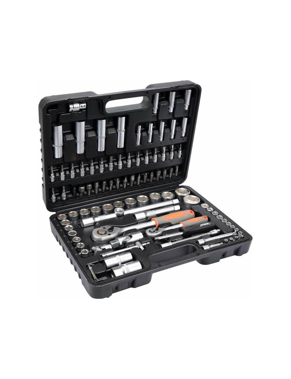 STHOR ZESTAW KLUCZY   94 ELEMENTÓW 1/2", 1/4    58687