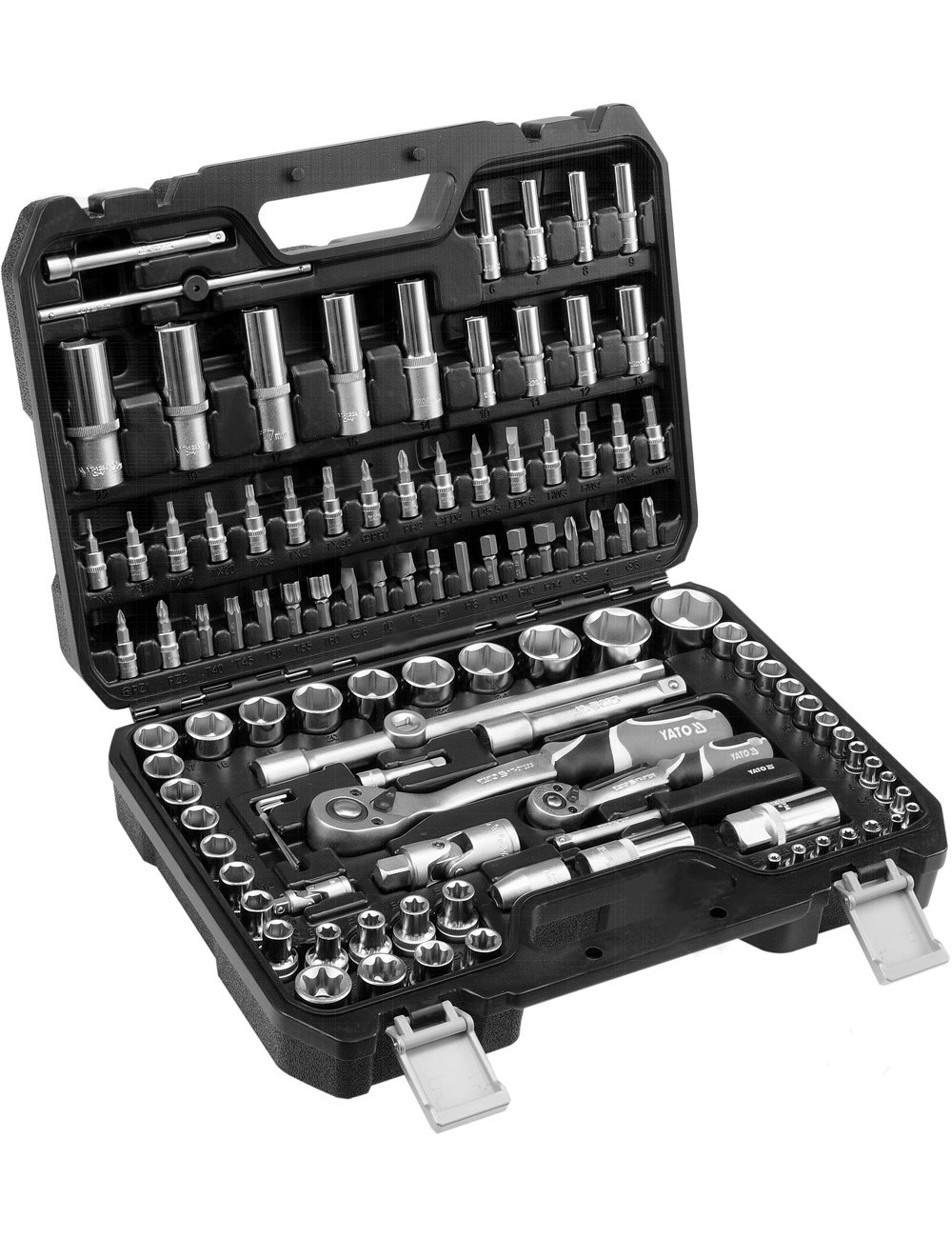 YATO ZESTAW KLUCZY  108el 1/2" / 1/4"