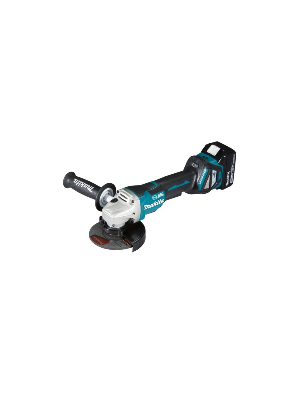 MAKITA SZLIFIERKA KĄTOWA 18V 125mm 2 x 5,0Ah LI-ION REG.OBR. BLDC WALIZKA MAKPAC DGA517RTJ