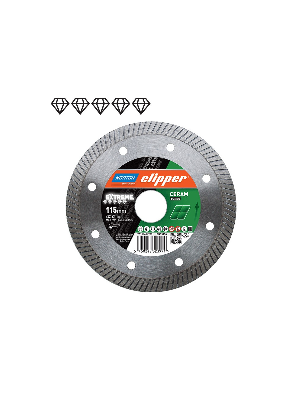 NORTON TARCZA D.TURBO 200mm CLIPPER EXTREME CERAM