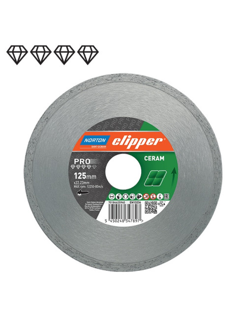 NORTON TARCZA D.PEŁNA 250mm CLIPPER