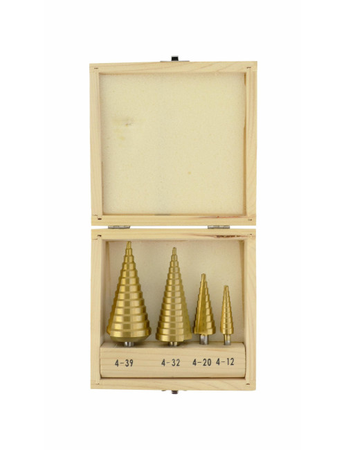 AWTOOLS WIERTŁO STOPNIOWE HSS-TIN / KPL.4szt.