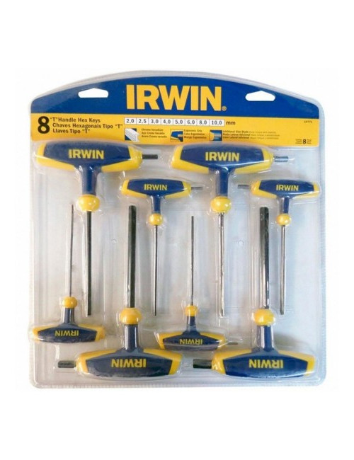 IRWIN ZESTAW IMBUSÓW TYPU T 8szt. 2.0 - 2.5 - 3.0 - 4.0 - 5.0 - 6.0 - 8.0 - 10.0