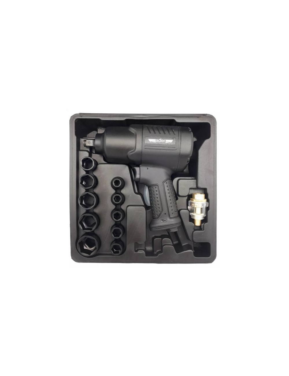 ADLER KLUCZ UDAROWY PNEUMATYCZNY 1/2" 1590Nm + NASADKI