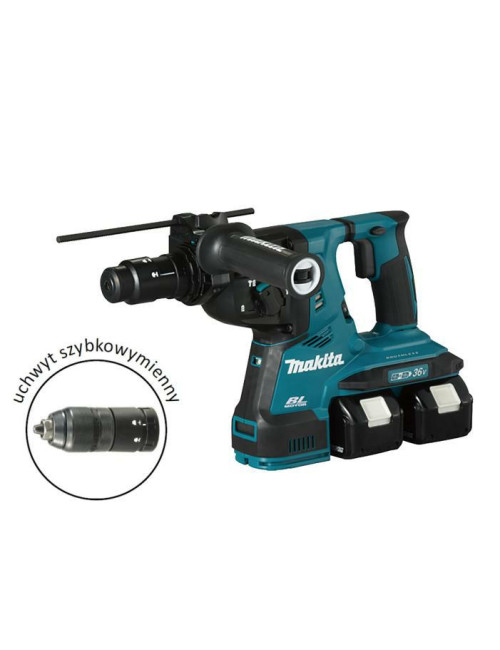 MAKITA MŁOT WIERCĄCO-KUJĄCY SDS-PLUS 2x18V 2,9J AVT 2x5,0Ah +UCHWYT DHR283T2JU
