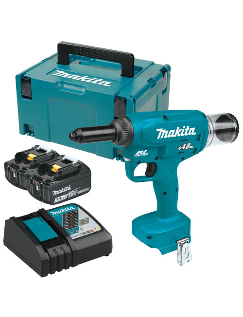 MAKITA NITOWNICA 18V 2x3,0Ah 2,4 / 3,2 / 4,0 / 4,8 mm MAKPAC DRV150RFJ