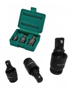 JONNESWAY PRZEGUB KULISTY UDAROWY 3szt. 1/4"-3/8"-1/2"