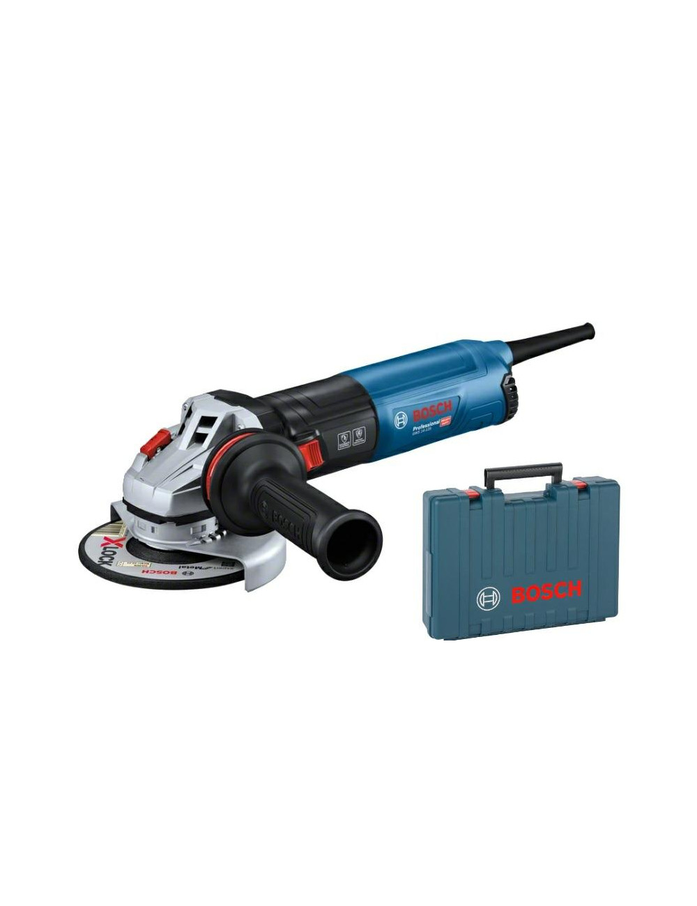 BOSCH SZLIFIERKA KĄTOWA 125mm 1400W GWS 14-125 S REGULACJA OBROTÓW WALIZKA