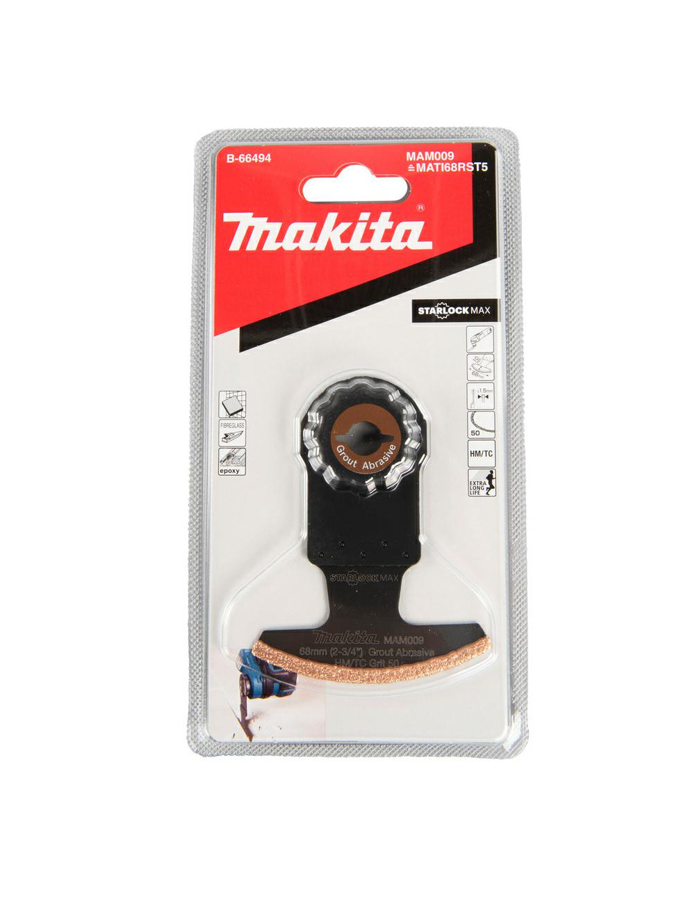 MAKITA MT BRZESZCZOT ŁUKOWY DO WĄSKICH SZCZELIN 68mm K50 SEGMENTOWY STARLOCK MAX