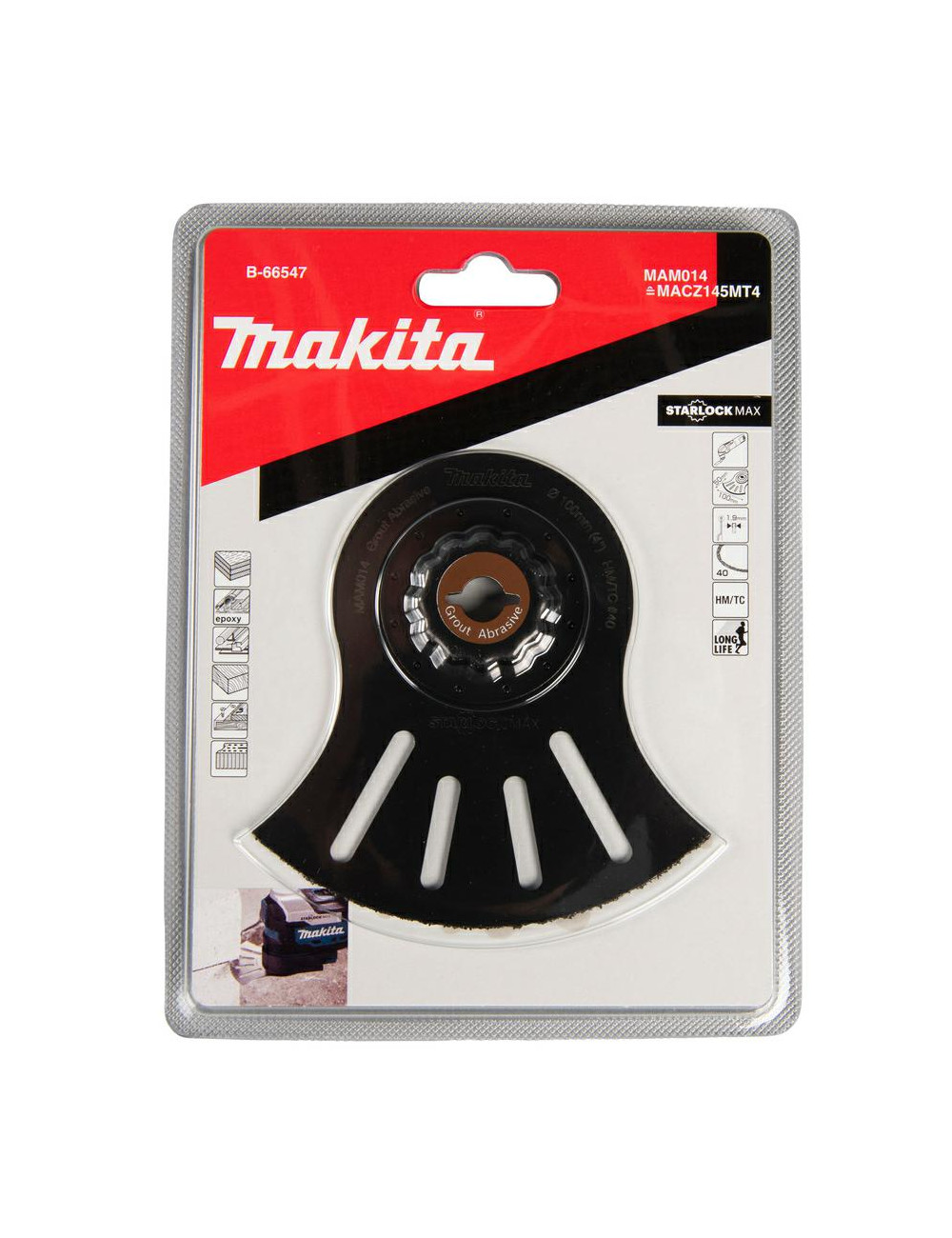 MAKITA MT BRZESZCZOT ŁUKOWY DO WĄSKICH SZCZELIN 100mm K40 SEGMENTOWY STARLOCK MAX