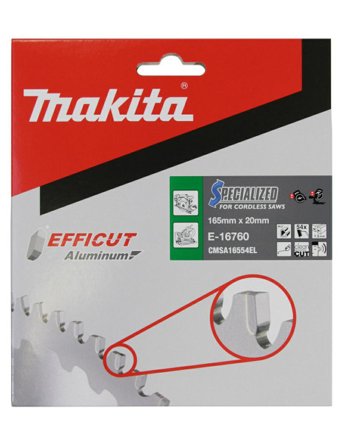 MAKITA PIŁA TARCZOWA  165x20x54z EFFICUT DO ALUMINIUM